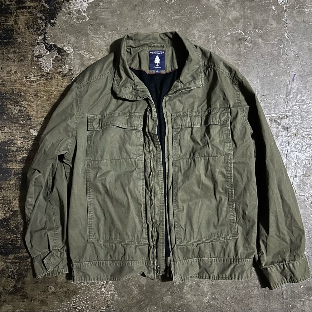 LARGE Olive Green Outdoors jacket